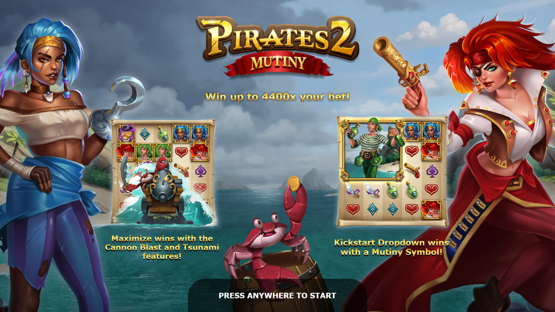 Pirates 2: Mutiny (Yggdrasil Gaming) - Игровой автомат, играть в слот  бесплатно, демо-версия, без регистрации