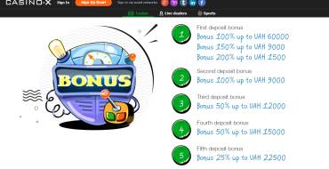 200% Welcome Bonus of up to $50 at Casino X.: Бонусы