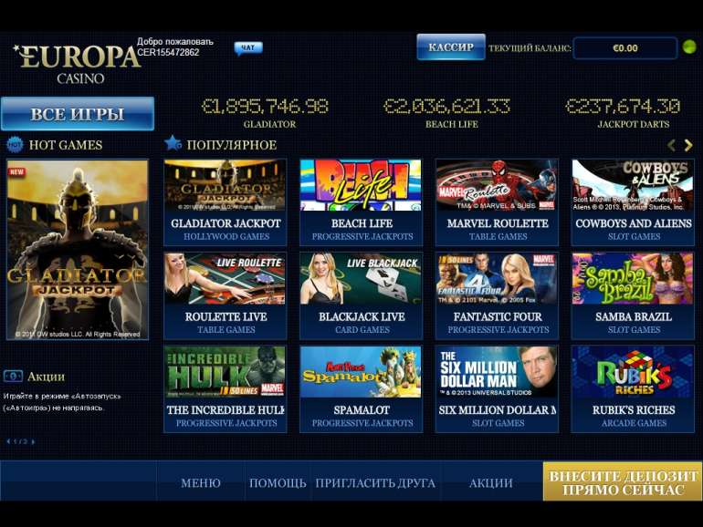 Casino online europa