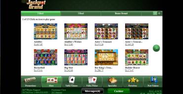 Jackpot Grand Casino: Игры