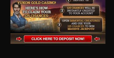 Yukon Gold Casino: Депозиты