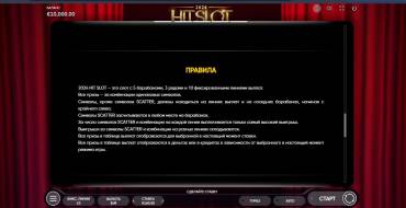 2024 Hit Slot: Правила