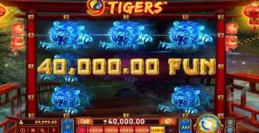 9 Tigers: Выигрыши