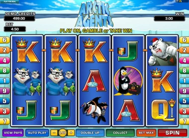 Видео покер Arctic Agents демо-игра