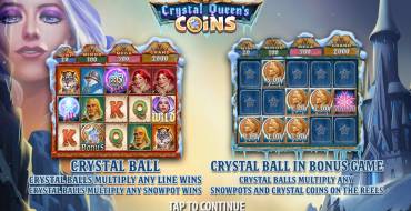 Crystal Queen’s Coins: Игровой автомат  Видеослот на тему Ледяной Королевы