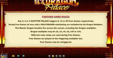 Dragon Palace: Бонусы