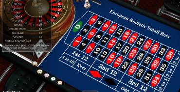 European Roulette Small Bets: Выплаты