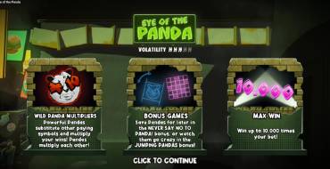 Eye of the Panda: Уникальные функции