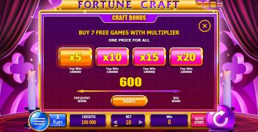 Fortune Craft: Уникальные функции