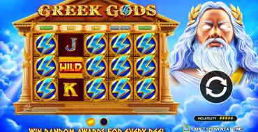 Greek Gods: Игровой автомат Greek Gods