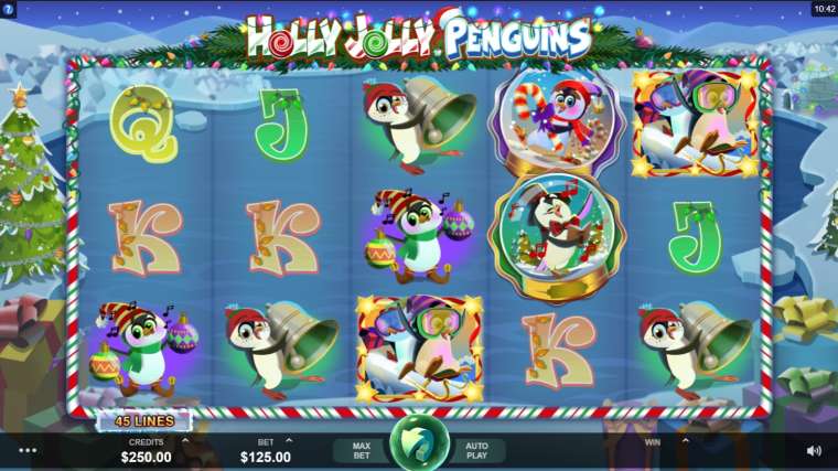 Слот Holly Jolly Penguins играть бесплатно