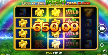 Luck O` The Irish Gold Spins Trail Blazer: Выигрыши