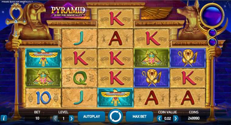 Слот Pyramid: Quest for Immortality играть бесплатно