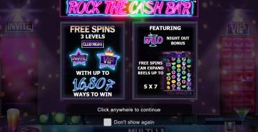 Rock the Cash Bar: Игровой автомат