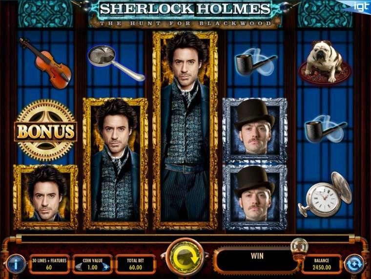 Слот Sherlock Holmes: The Hunt for Blackwood играть бесплатно