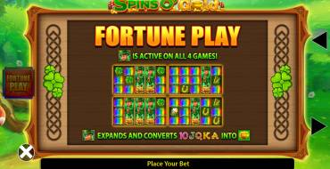 Spins O' Gold Fortune Play: Бонусные игры