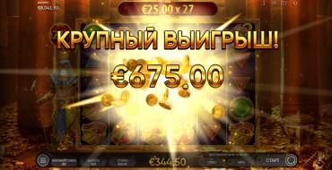 Temple Of Ra: Выигрыши