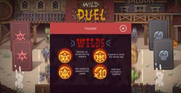 Wild Duel: Таблица выплат