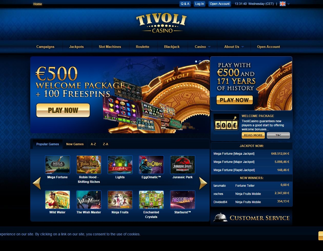 100 free online casino