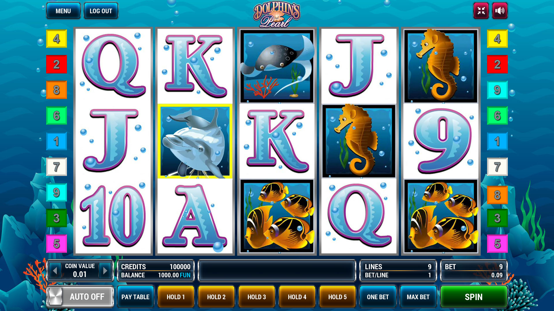 Free dolphins pearl slot